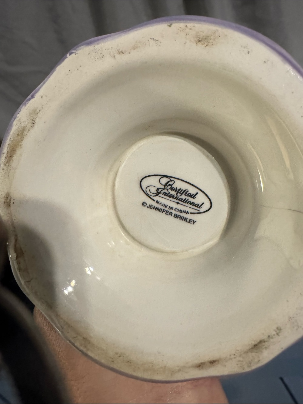 Certified International Jennifer Brinley Spa  Girl Footed Bowl